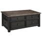 Ashley Tyler Creek Lift Top Coffee Table in Grayish Brown/Black, , large