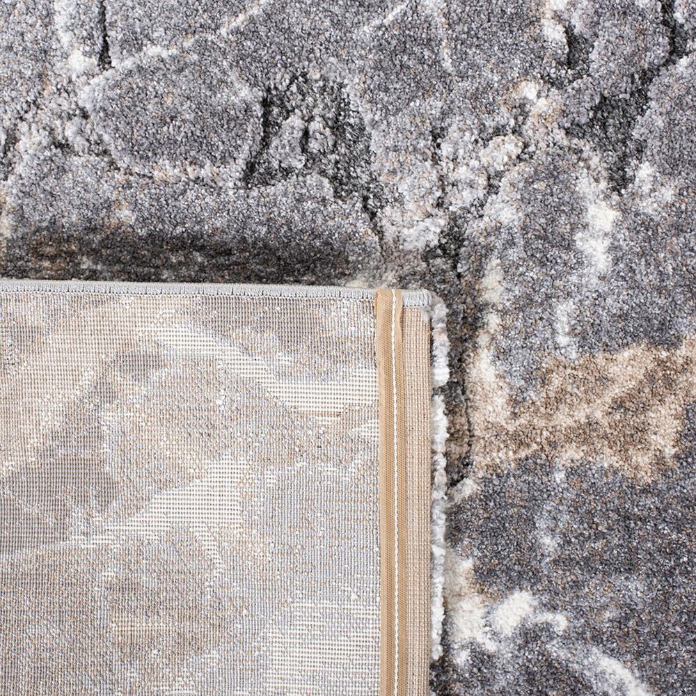 Safavieh Cyrus Shag CYR114G 2&#39;2&quot; x 9&#39; Grey and Beige Runner, , large