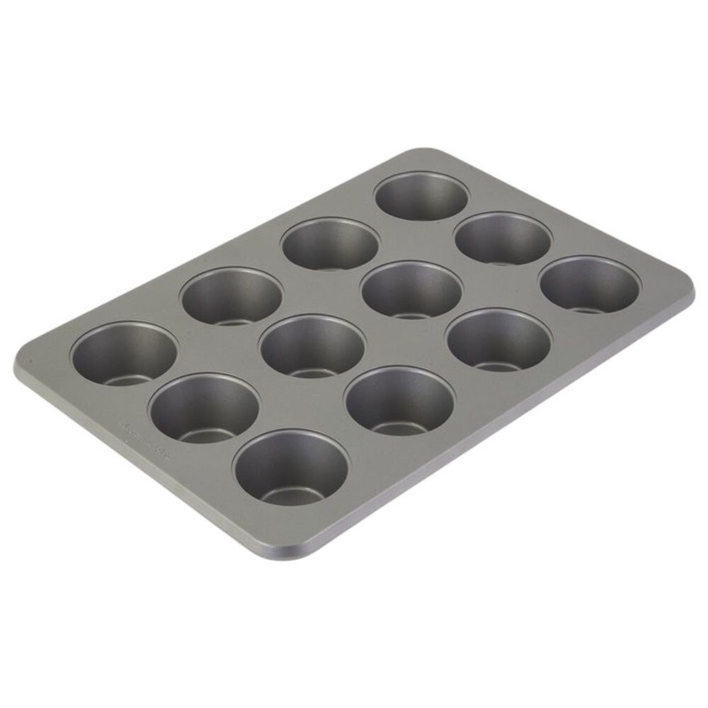 KitchenAid 12-Cup Nonstick Muffin Pan in Silver, , large