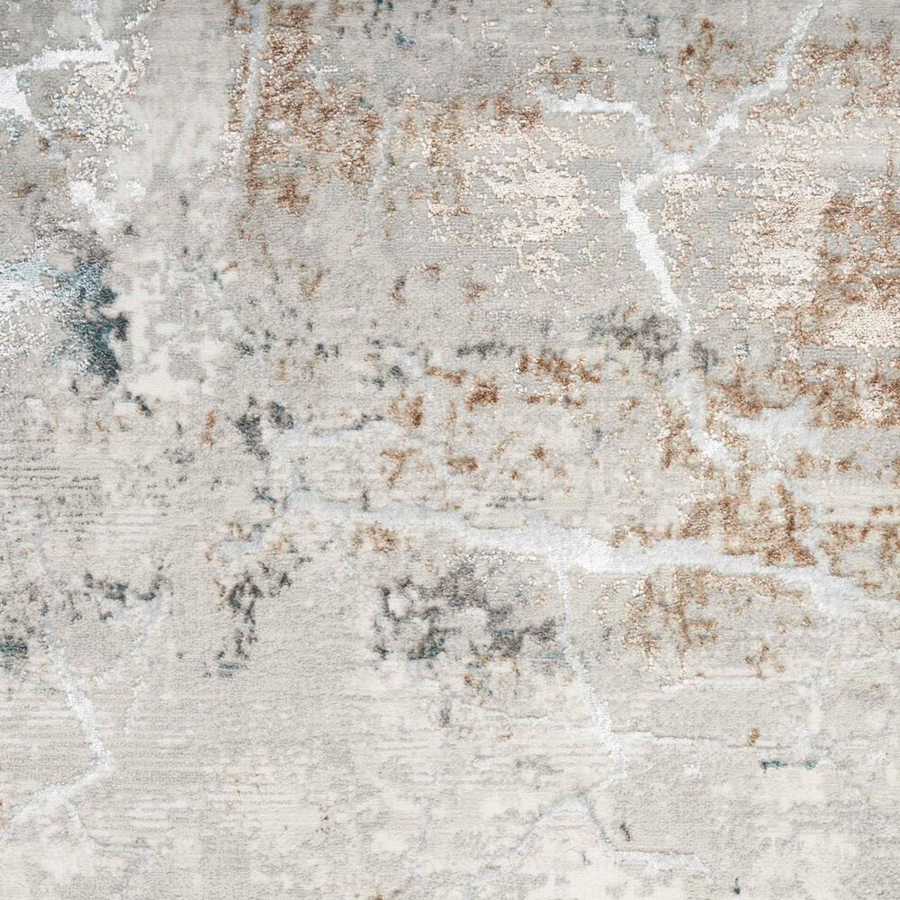Nourison Glitz GLZ23 Grey and Multicolor 9&#39; x 12&#39; Area Rug, , large