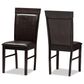 Baxton Studio Thea Side Chair in Dark Brown (Set of 2), , large