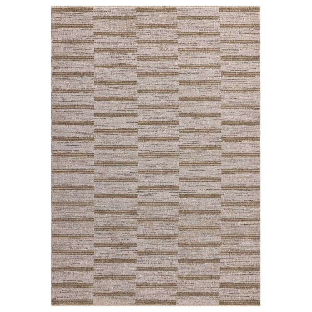 Amber Lewis x Loloi Cali 11"6" x 15"7" Ivory and Tobacco Area Rug, , large