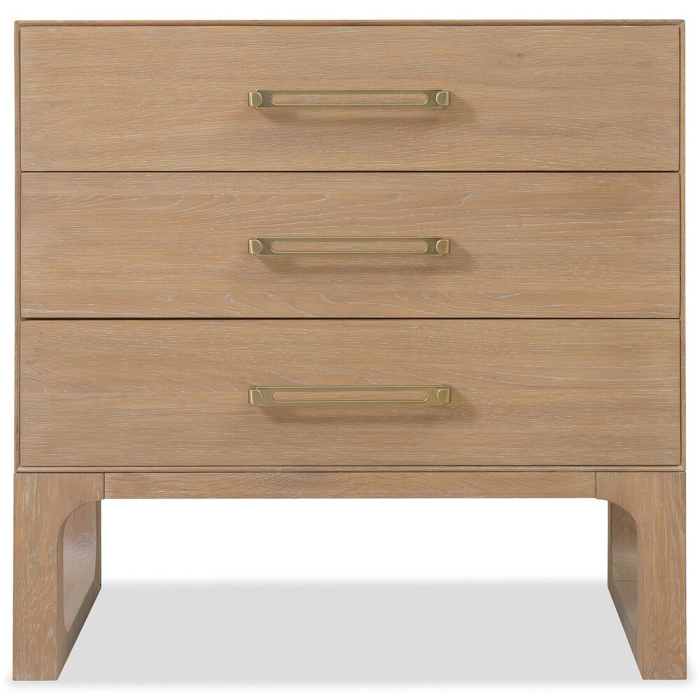 Hooker Furniture Banyon Bay 3-Drawer Nightstand in Desert Oak, , large