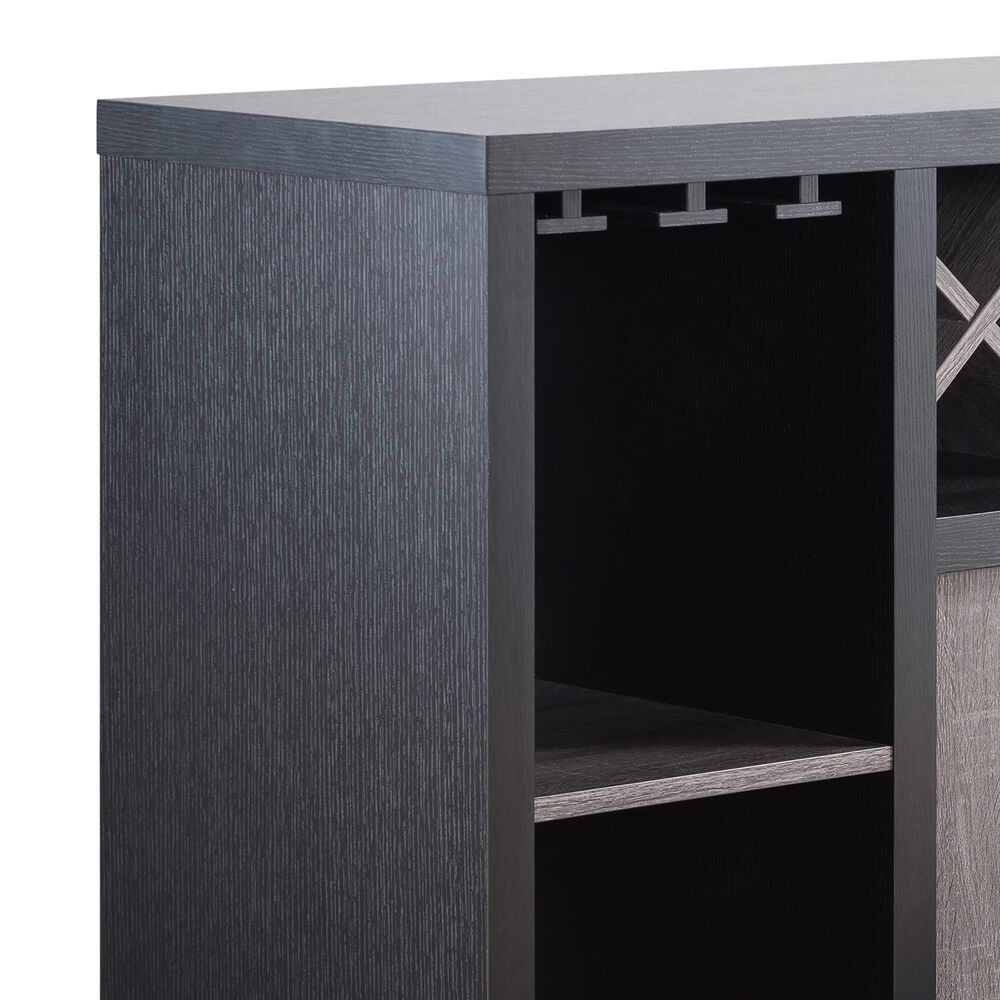 Furniture of America Landers Wine Cabinet in Gray and Dark Taupe, , large