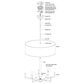Vaxcel Surrey 5-Light Chandelier in Natural Brass, , large
