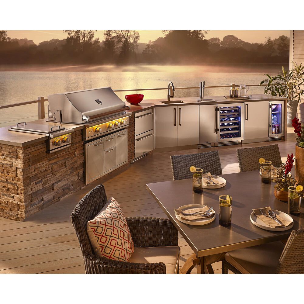 True Residential 5.5 Cu. Ft. Undercounter Wine Cabinet with Right Hinge and Glass Door in Stainless Steel, , large