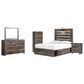 Ashley Drystan 5-Piece Full Storage Bedroom Set in Brown Rustic, Burnt Orange and Teal, , large