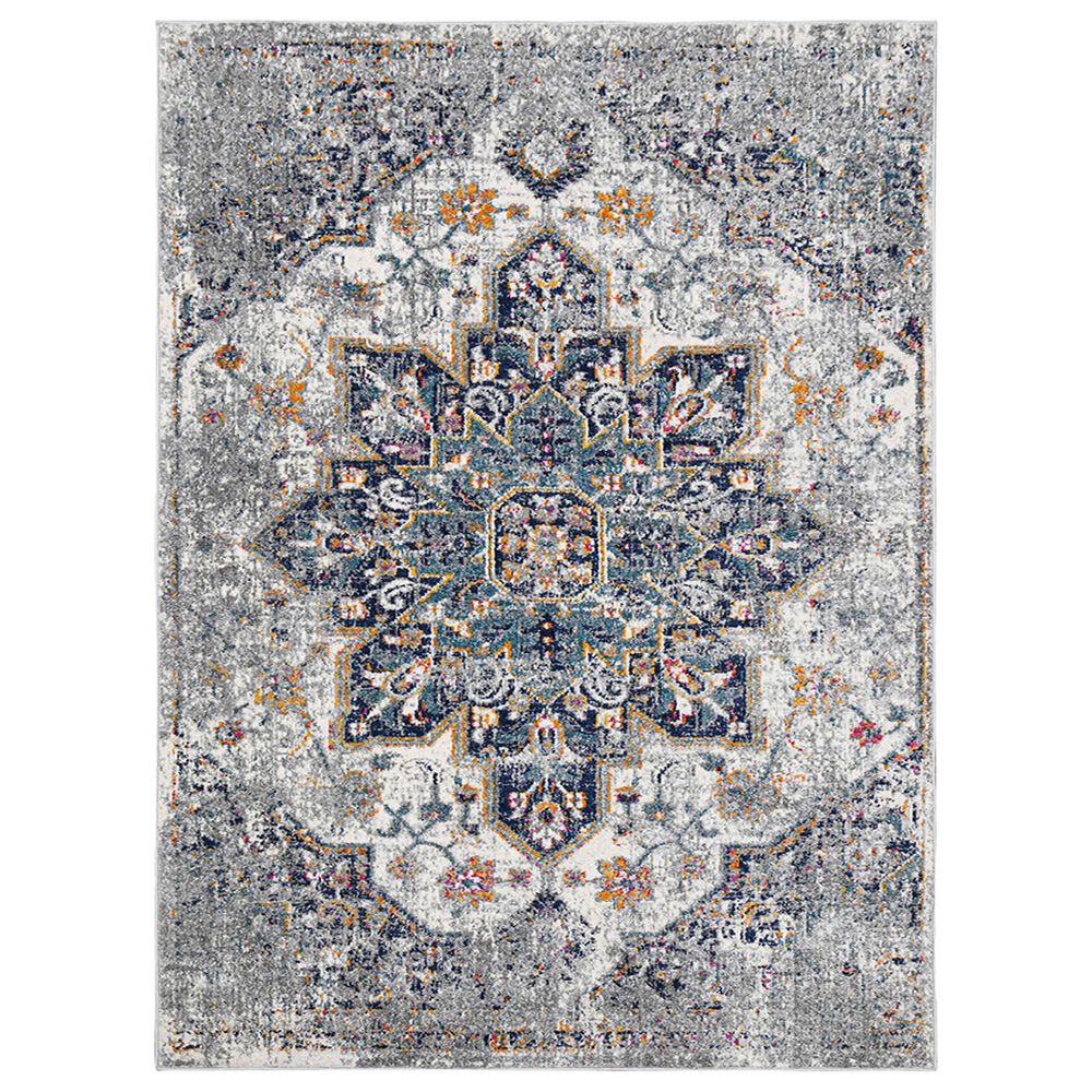 Amer Rugs Montana 2" x 3" Gray and Blue Area Rug, , large