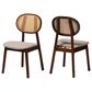 Baxton Studio Darrion Side Chair in Walnut Brown and Light Brown (Set of 2), , large