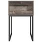 Ashley Neilsville 1-Drawer Nightstand in Multi Gray and Dark Brown, , large