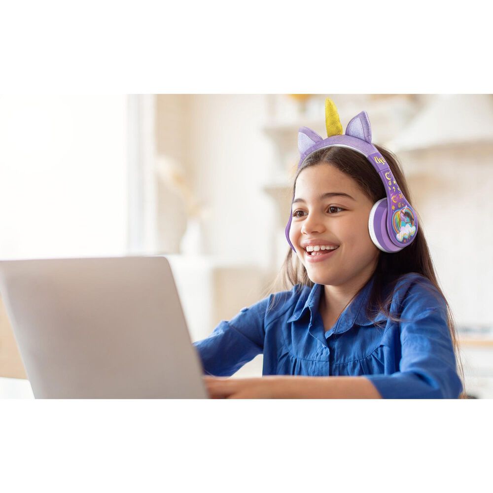 KIDdesigns Unicorn Academy Bluetooth Headphones, , large