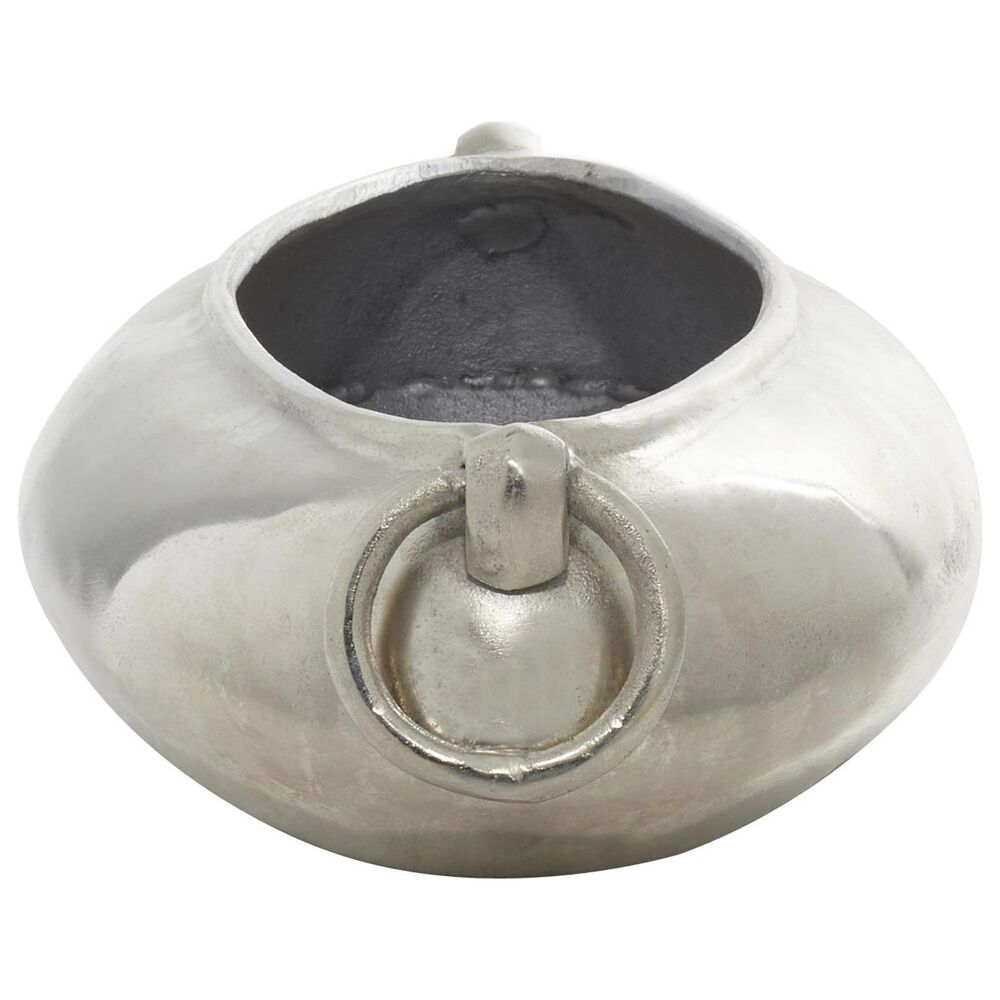 Maple and Jade Aluminum Decorative Bowl in Silver, , large