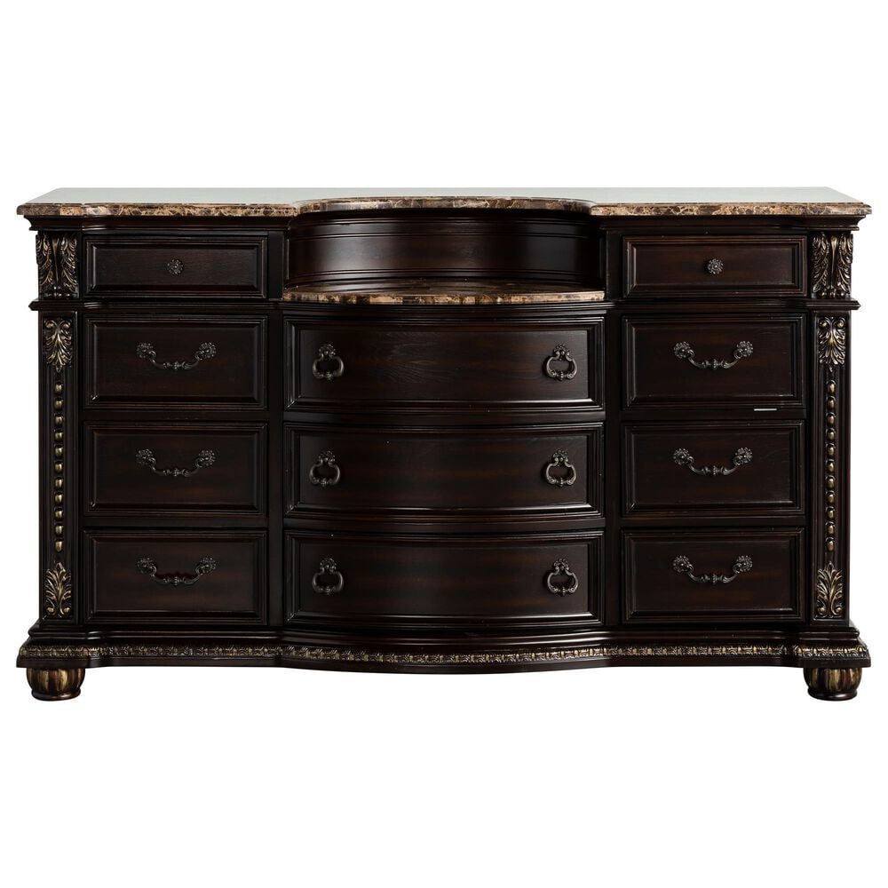 Crown Mark Stanley Dresser in Rich Brown, , large