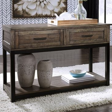 Ashley Johurst Sofa Table in Grayish Brown and Black, , large