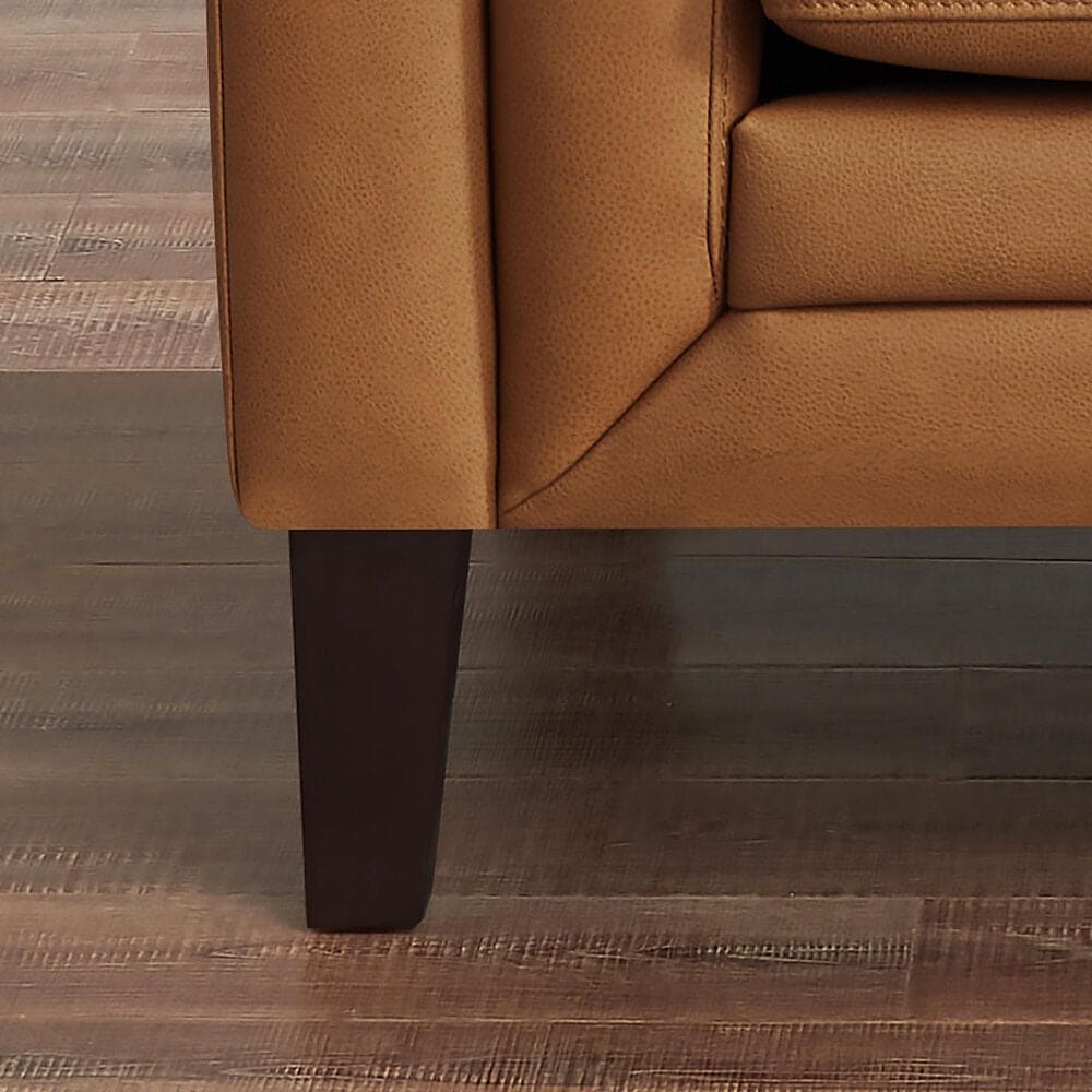 Hydeline Arvo Leather Accent Chair in Cognac Brown, , large