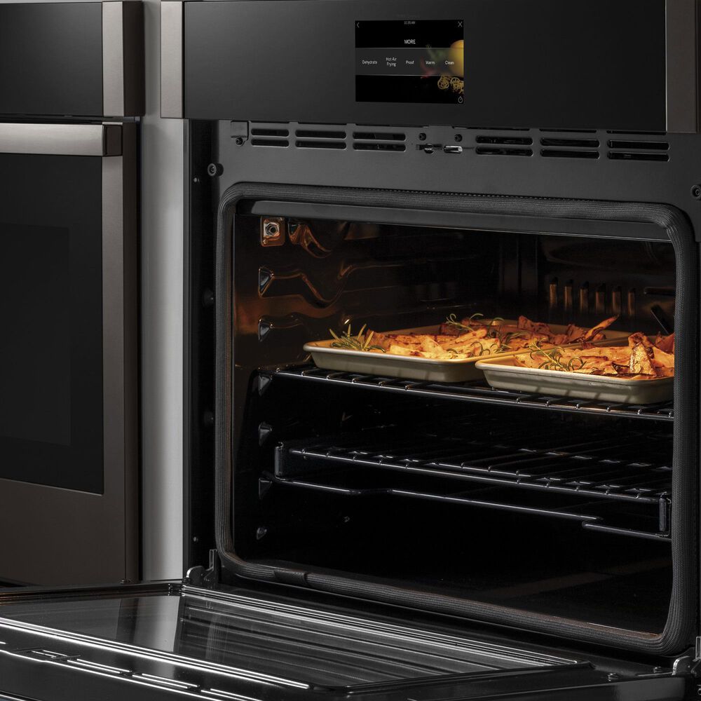 GE Profile 2-Piece Kitchen Package with Stainless Steel 30" Smart Built-In Double Wall Oven and Black 30" Energy Star Induction Cooktop, , large