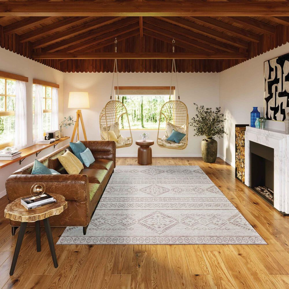 Dalyn Rug Company Sedona Southwestern 3&#39; x 5&#39; Putty Indoor/Outdoor Area Performance Rug, , large