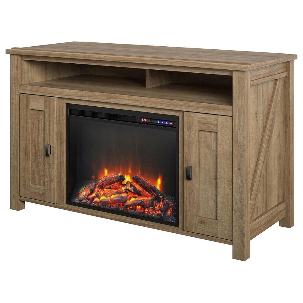 DHP Winthrop 47.75&quot; TV Stand with Fireplace in Natural, , large