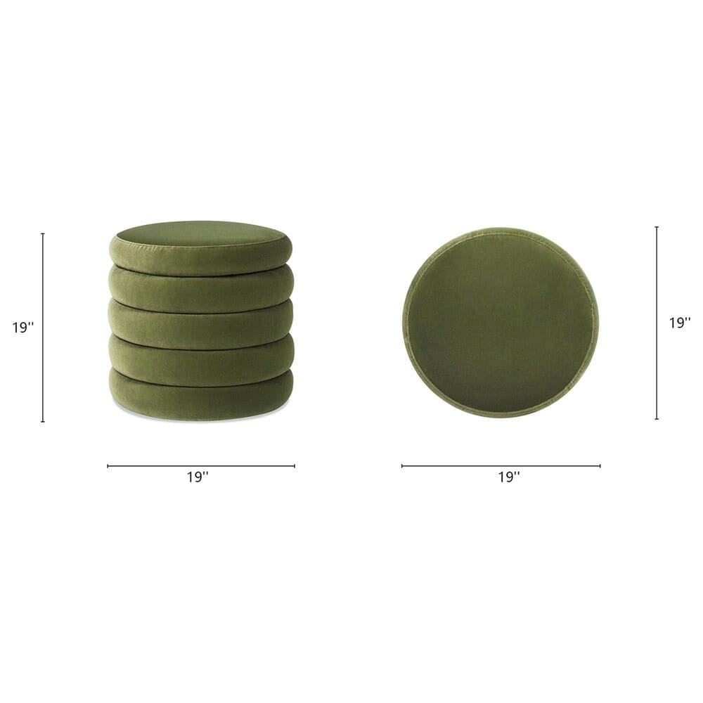 Jennifer Taylor Home Fuji Storage Ottoman in Olive Green, , large