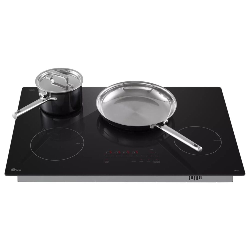 LG 30&quot; Smart Induction Electric Cooktop with UltraHeat 4.3kW Element in Black, , large