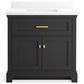 Kohler Charlemont 36" Single Bathroom Vanity in Ferrous Grey with 3 cm White Quartz Top and Rectangular Sink, , large