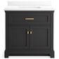 Kohler Charlemont 36" Single Bathroom Vanity in Ferrous Grey with 3 cm White Quartz Top and Rectangular Sink, , large