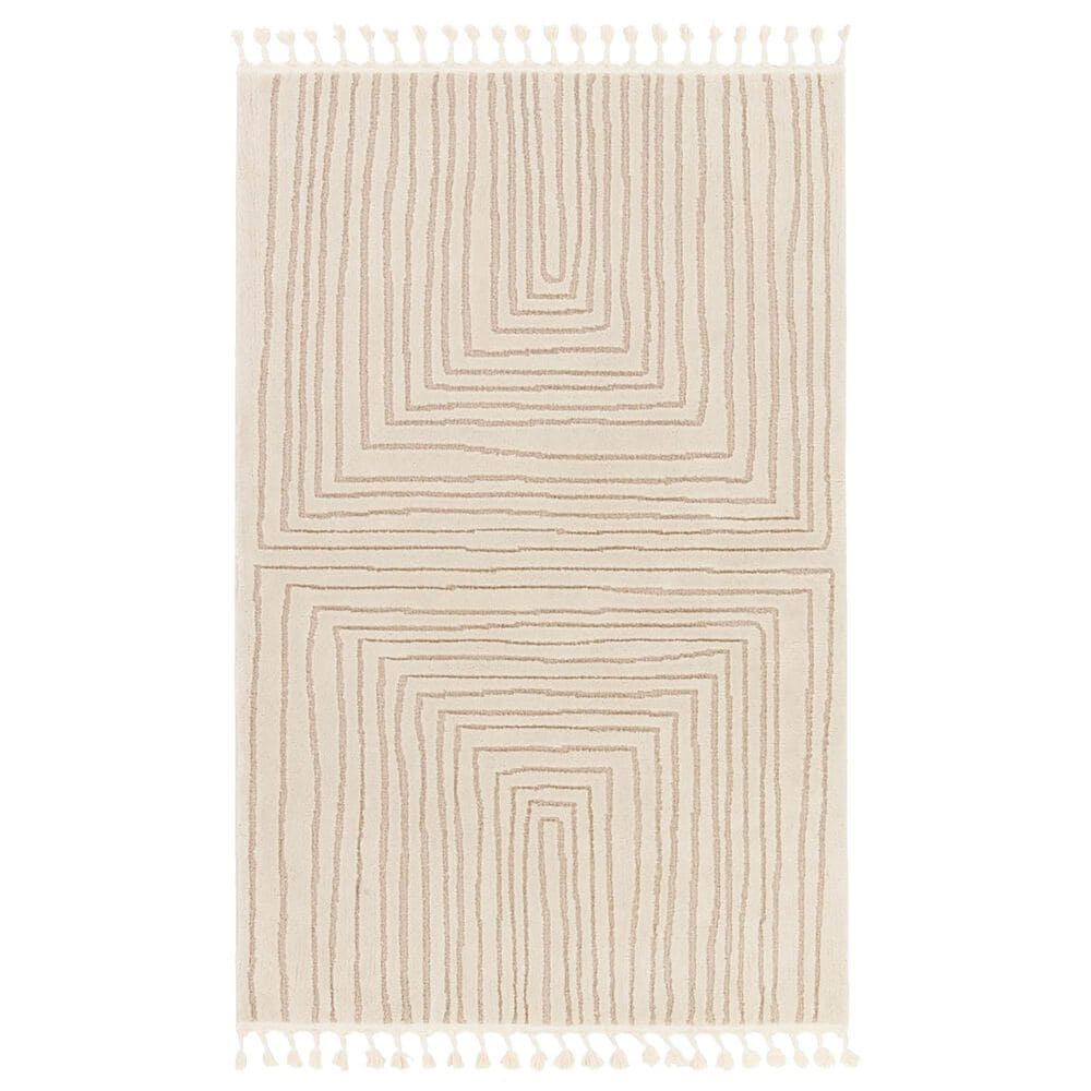 Jaipur Jaida Fantana Gray Morn and Humus 5" x 7" Area Rug, , large