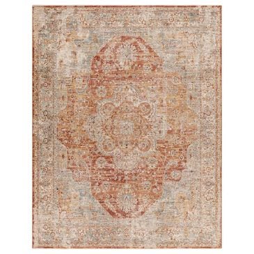 Surya Aspendos 9" x 12"2" Rust, Denim, Ice Blue, Cream, Mustard, Black and Light Gray Area Rug, , large