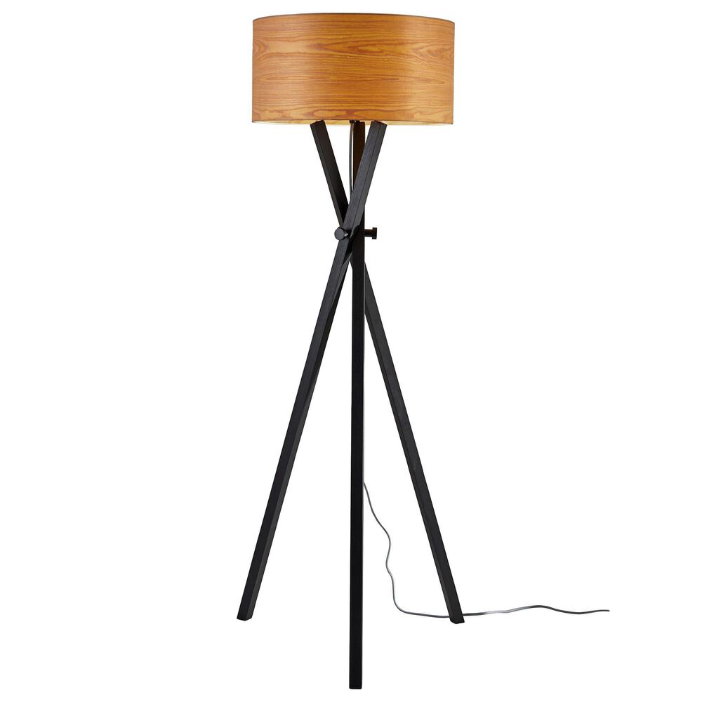 Adesso Bronx Floor Lamp in Black, , large