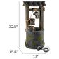 Timberlake Pure Garden 4-Tier Wishing Well Fountain in Stone/Weathered Wood, , large