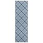 Dalyn Rug Company Soft Essentials Plaid Denim 2"3" x 7"6" Indoor/Outdoor Runner, , large