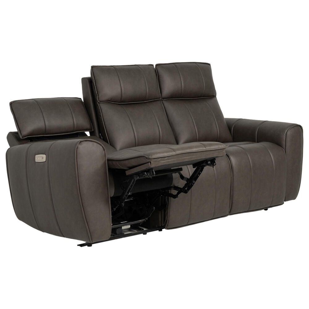 Aurora Furnishings Power Headrest Reclining Sofa in Dallas Espresso, , large
