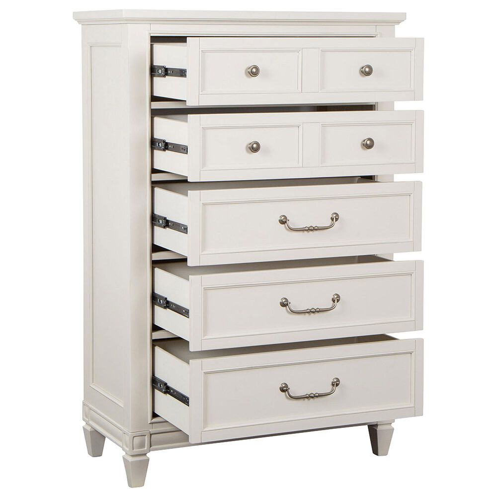 Nicolette Home Willowbrook 5-Drawer Chest in Egg Shell White, , large