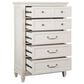 Nicolette Home Willowbrook 5-Drawer Chest in Egg Shell White, , large
