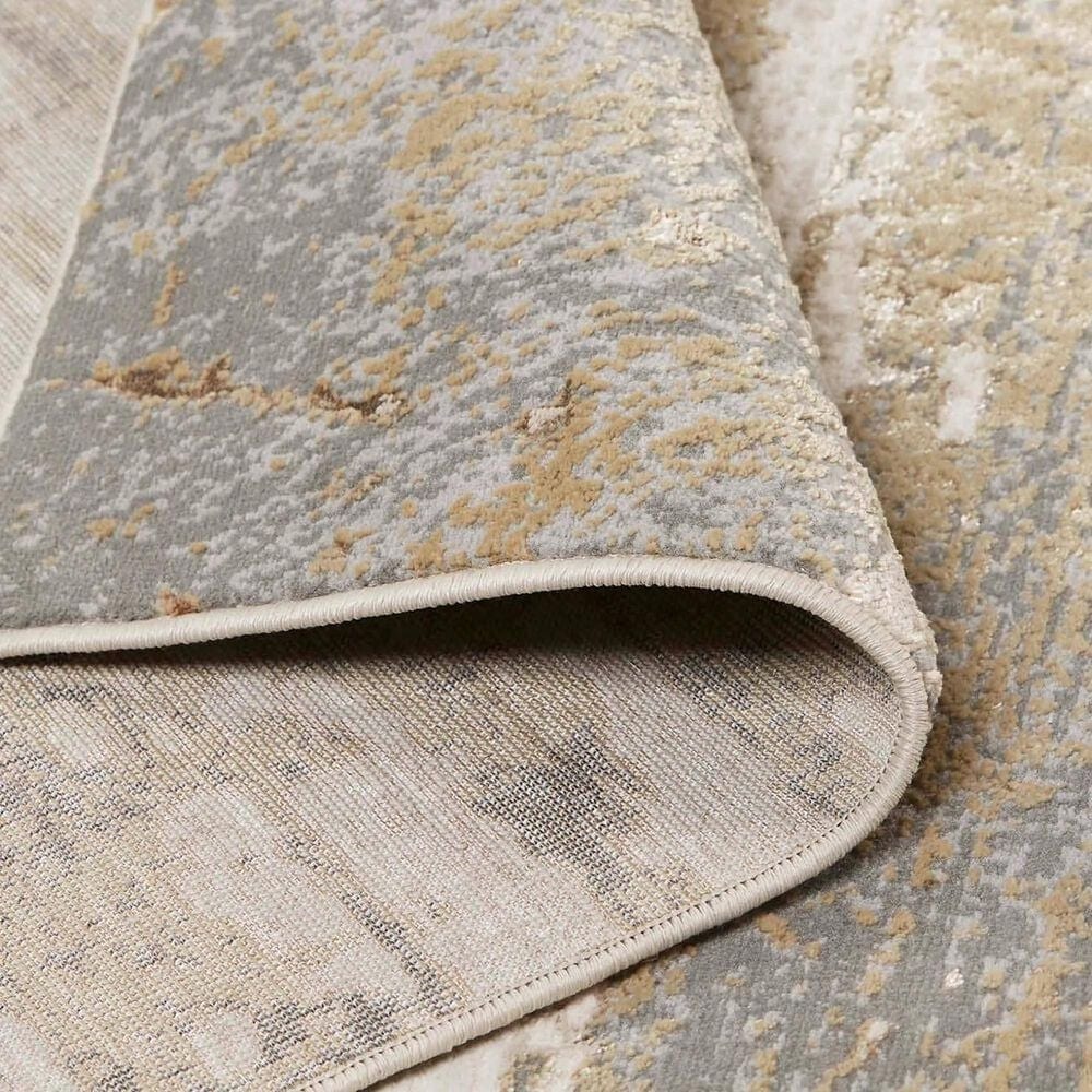 Feizy Aura 3567F 9&#39;2&quot; x 12&#39; Beige and Gold Area Rug, , large
