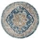 Safavieh Aria 6"6" Round Blue and Beige Area Rug, , large