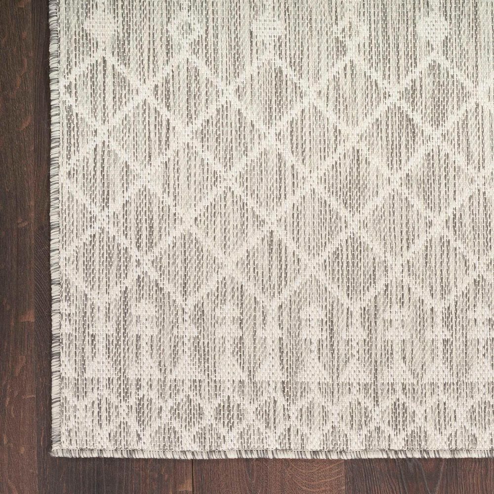 Nourison Positano Southwestern Light Grey 7&#39; x 10&#39; Indoor/Outdoor Area Rug, , large