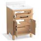 Kohler Kresla 24" Single Bathroom Vanity in Light Oak with 3 cm White Quartz Top and Rectangular Sink, , large