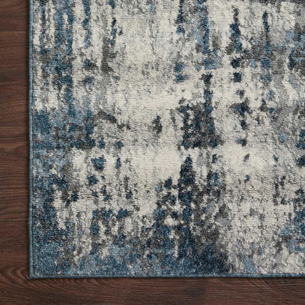Loloi II Austen 2&#39;4&quot; x 8&#39; Natural and Ocean Runner, , large