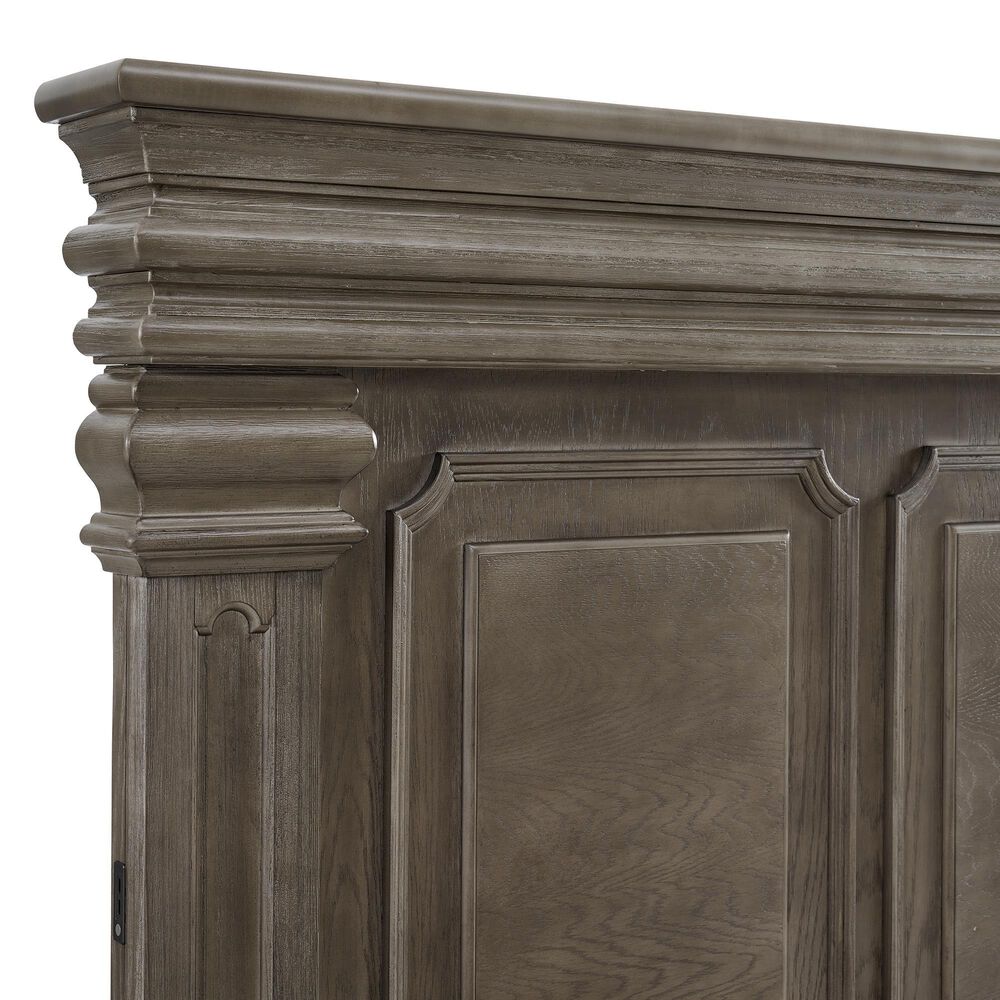 Mayberry Hill Kings Court 5 Piece King Storage Bedroom Set in Grey, , large