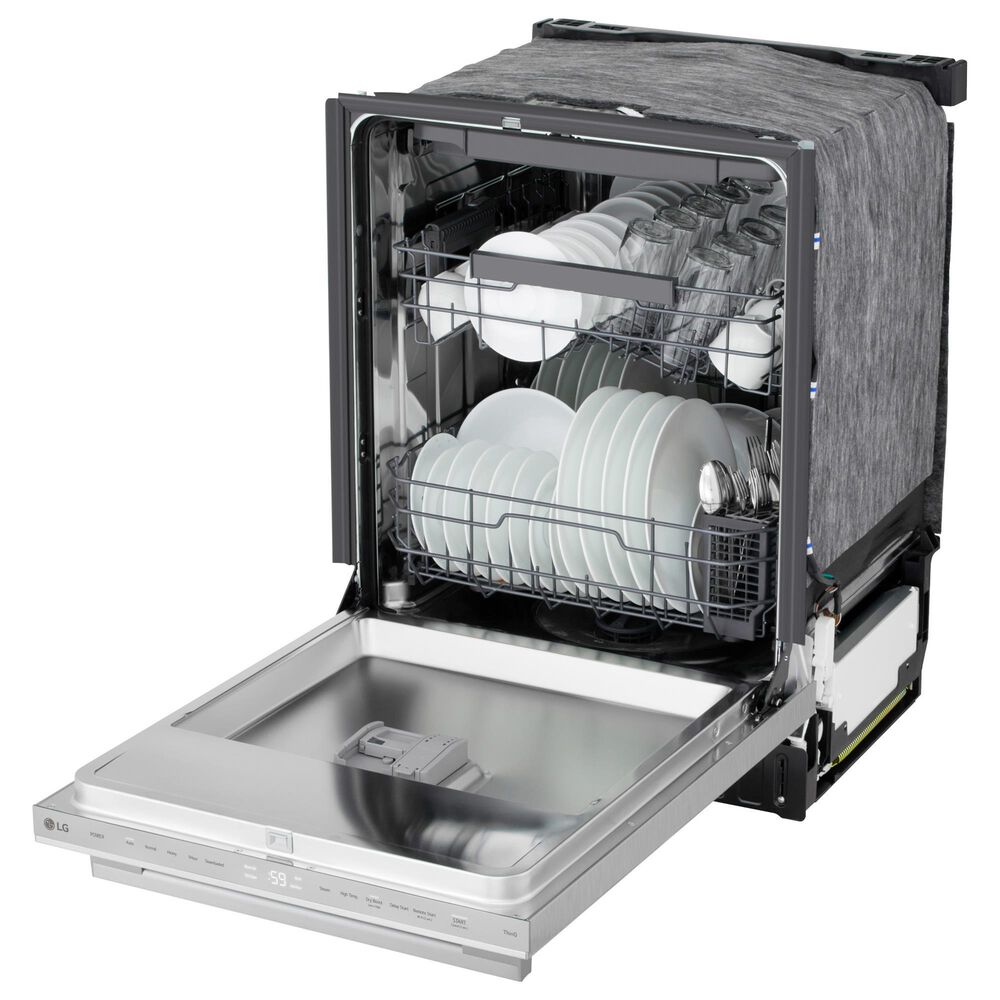 LG 24&quot; Built-In Bar Handle Dishwasher with SteamAssist in PrintProof Stainless Steel, , large