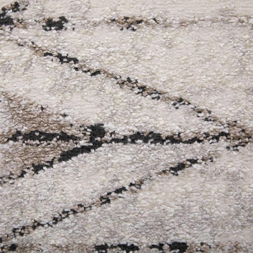 Feizy Vancouver 39NTF 9&#39; x 12&#39; Beige and Brown Area Rug, , large