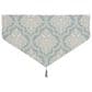 J. Queen New York Tranquility 40" x 21" Window Ascot Valance in Aqua, Cream and Gold, , large