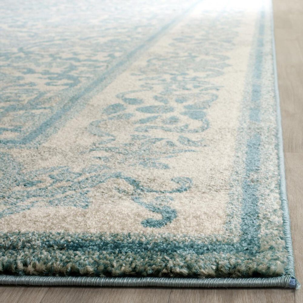 Safavieh Evoke EVK242C-27 2&#39;2&quot; x 7&#39; Ivory/Light Blue Runner, , large