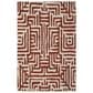 Safavieh Amsterdam AMS106B 4" x 6" Ivory and Terracotta Area Rug, , large