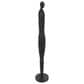 Maple and Jade 53" Tall Slim Figure People Decorative Sculpture in Textured Black, , large