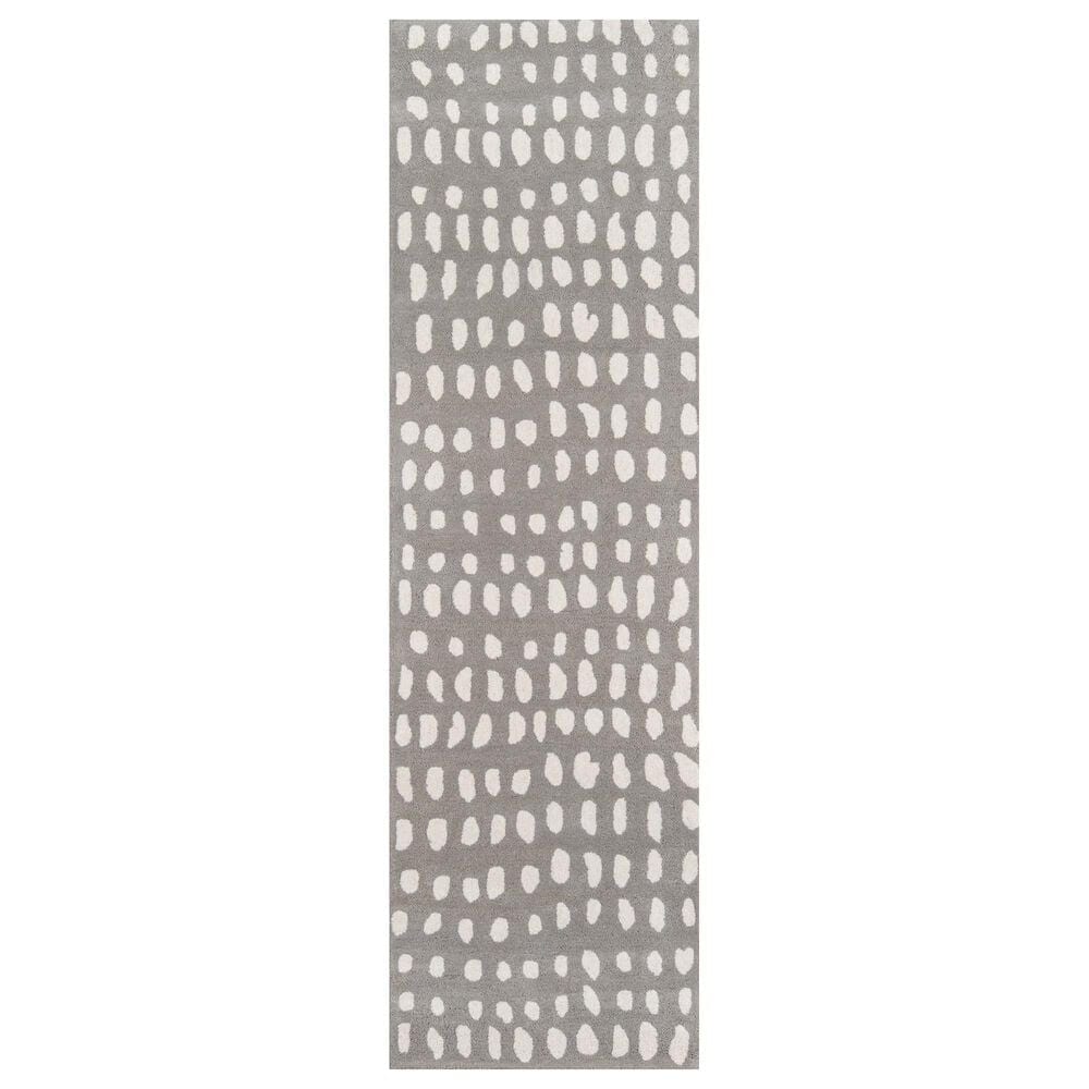 Momeni Delmar 2" x 8" Gray Runner Rug, , large