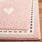 Safavieh Carousel CRK166 5"3" x 7"6" Pink and Ivory Kids  Area Rug, , large