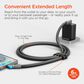 Hypercel Chunky 180 Degrees 6" USB-C to USB-C Cable in Black, , large