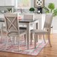 Linon Home Decor Marcum 7-Piece Rectangular Dining Set in White and Dark Grey, , large